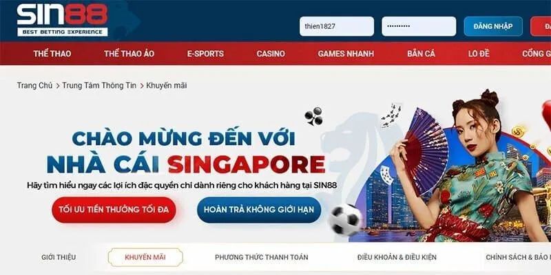 Sự đổi mới tích cực của trang game Sin88